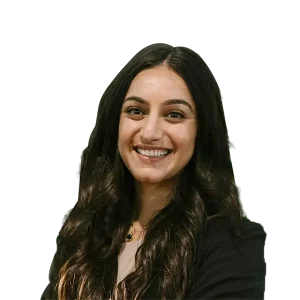 Professional female customer support representative at ABX Doors