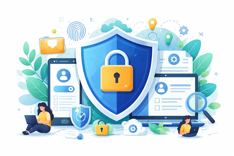 ABX Garage Doors Privacy Policy Data Protection and User Information Security Illustration